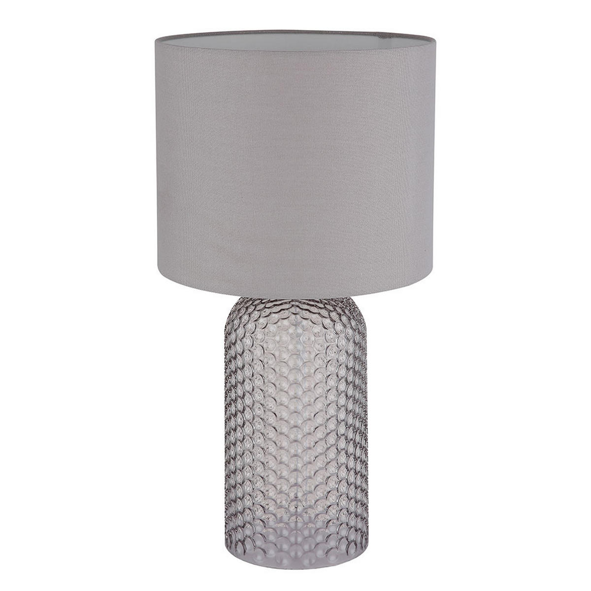 TISCHLEUCHTE SOFIA Grau Glas Textil - Grau, Glas (26.5/26.5/50cm) - Globo Lighting