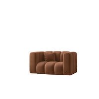SESSEL Sofa Grand modular stoff Salvador Braun - Braun, Holz (137/70/89cm) - Kaiser Möbel
