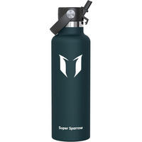 TRINKFLASCHE Edelstahl 750 ml C-Jade - Petrol, Metall (7.5/7.5cm)