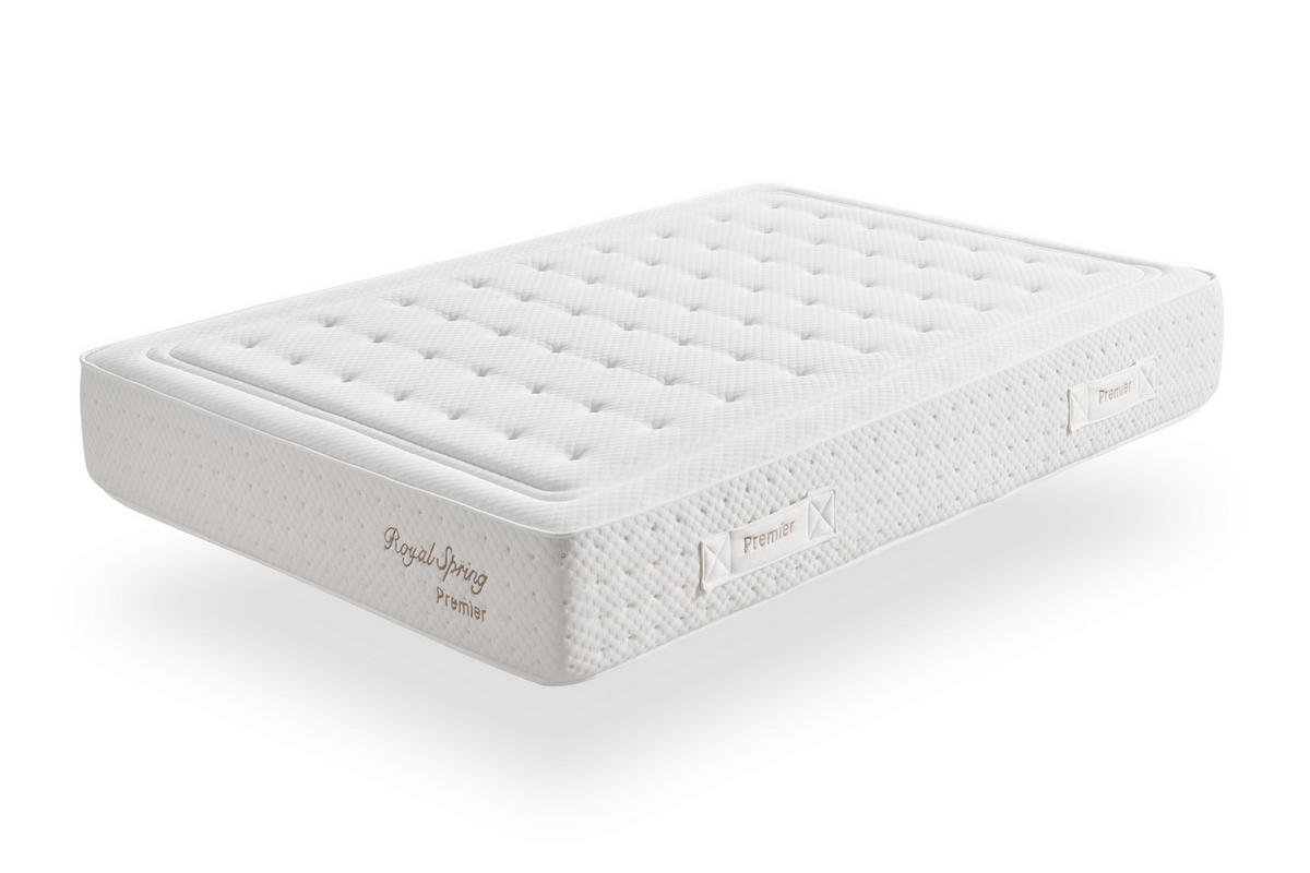 MATRATZE Royal Spring Premier HR 30, 80x190cm - Weiß, Textil (80/190cm) - Moonia