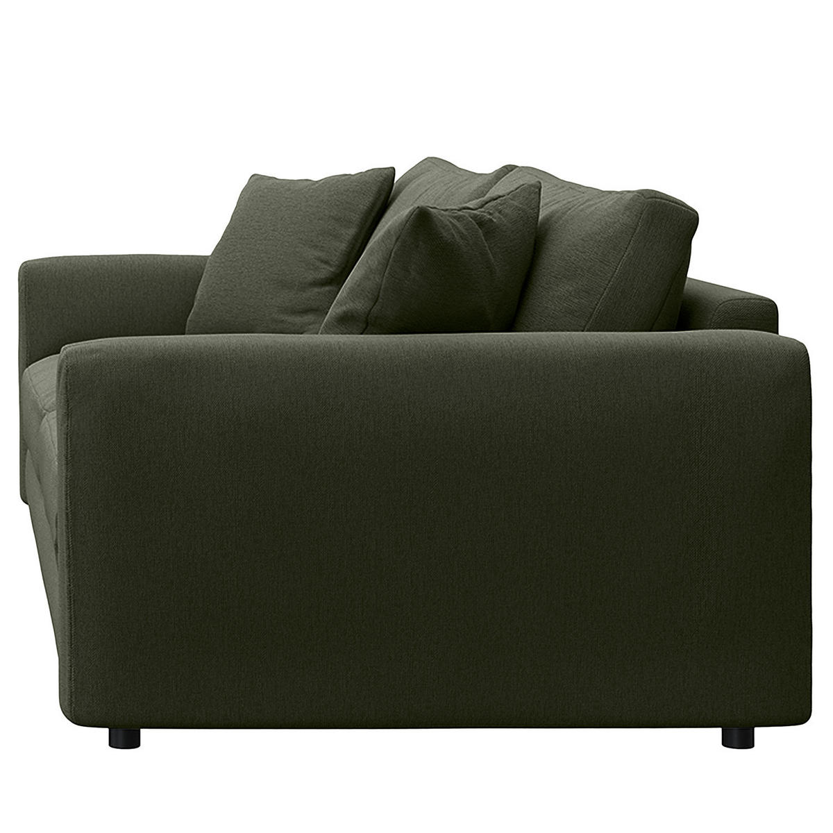 3-SITZER SOFA - Schwarz/Grau, Holz/Kunststoff (238/79/106cm) - home24