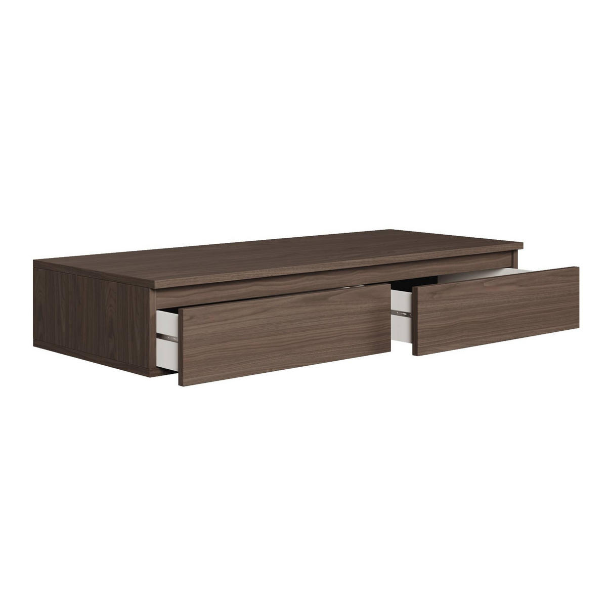 HÄNGESCHREIBTISCH Bemmi Nussbaum Wisconsin 120 cm - Dunkelbraun, Holzwerkstoff (50/120/19cm) - Selsey