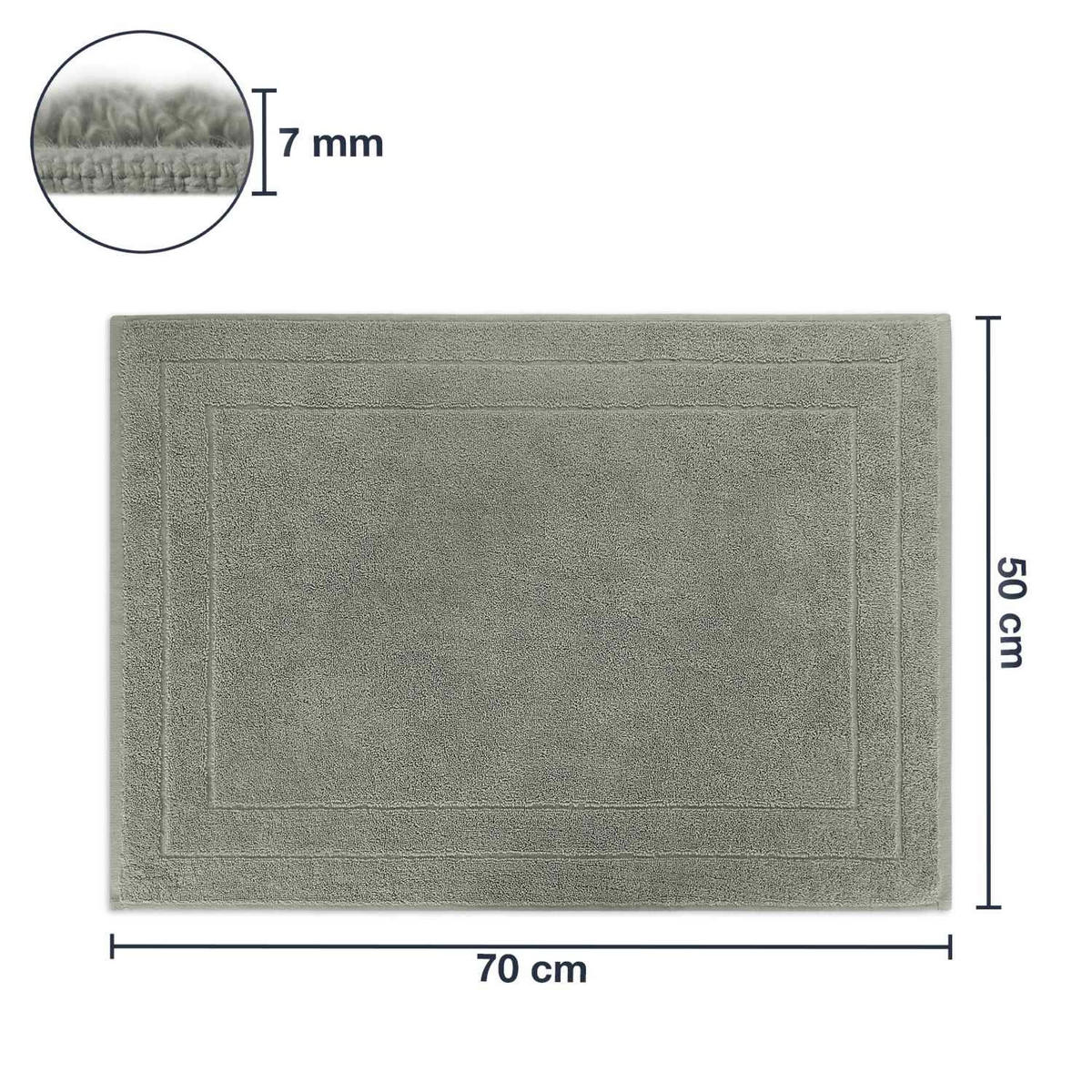 BADVORLEGER JASMINA - Grau, Textil (50/70cm) - WohnDirect