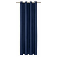 ÖSENVORHANG DOVE Blickdicht - Dunkelblau, Textil (140/0.5/245cm) - Tom Tailor