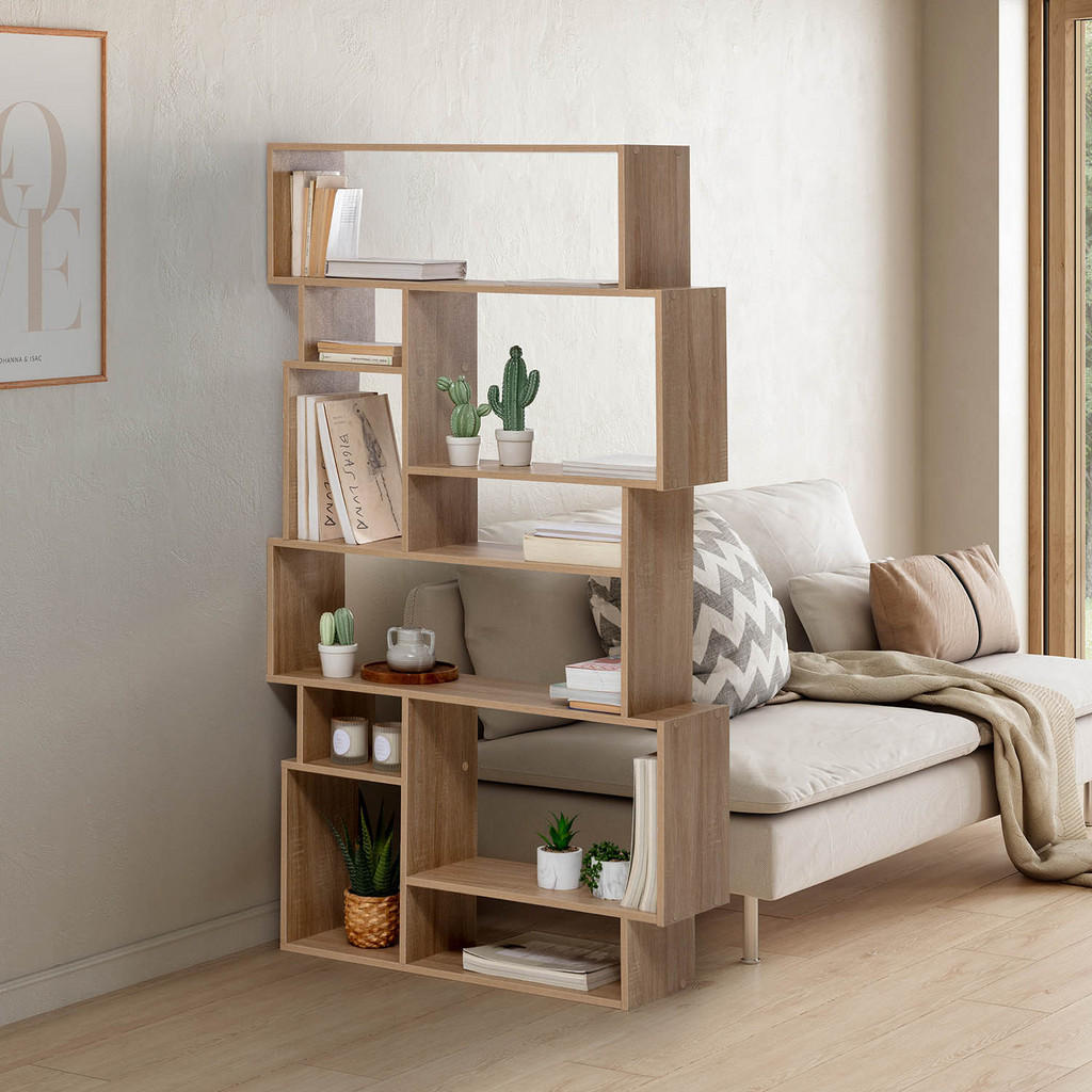 Thumbnail - VS Venta-stock Regal, Honigeiche, Holzwerkstoff, 96x168x25 cm, Wohnzimmer, ,