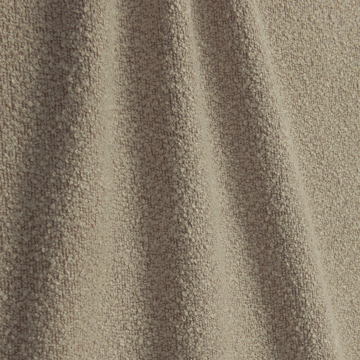 POUFS DUNE Bouclé-Stoff Taupe 80cm - Taupe, Textil (80/36/52cm) - Sia Home