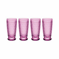 LONGDRINKGLÄSER Boston Coloured Berry 400 ml 4er Set - Pink, Glas (0.4L) - Villeroy & Boch