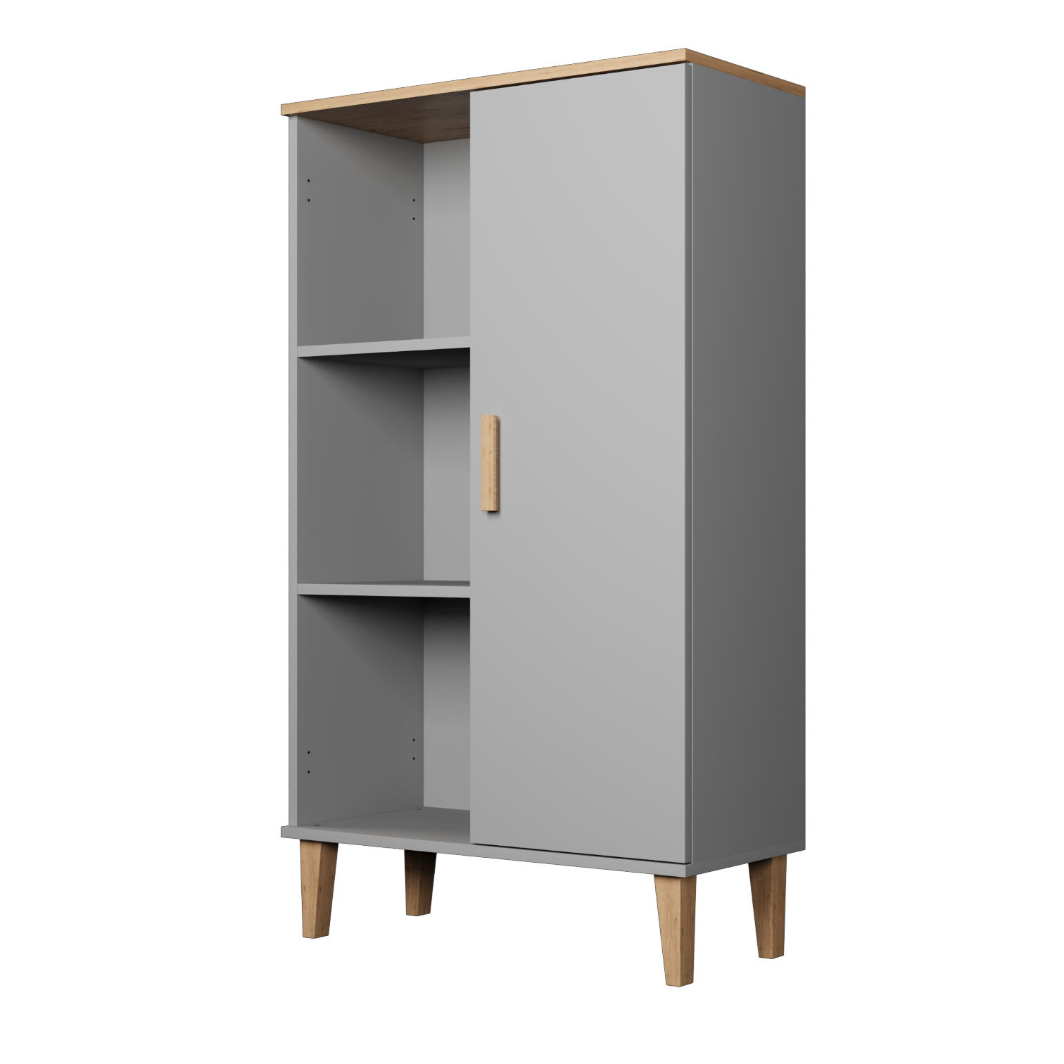 BÜCHERREGAL Denver 80/120/35 cm - Grau, Holzwerkstoff (80/120/35cm) - Kocot Kids