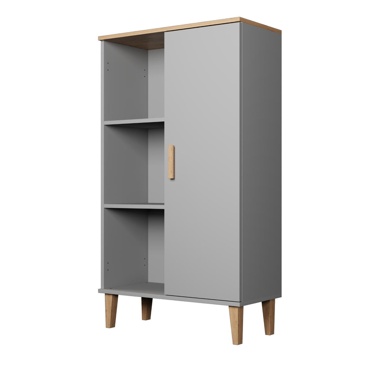 BÜCHERREGAL Denver 80/120/35 cm - Grau, Holzwerkstoff (80/120/35cm) - Kocot Kids