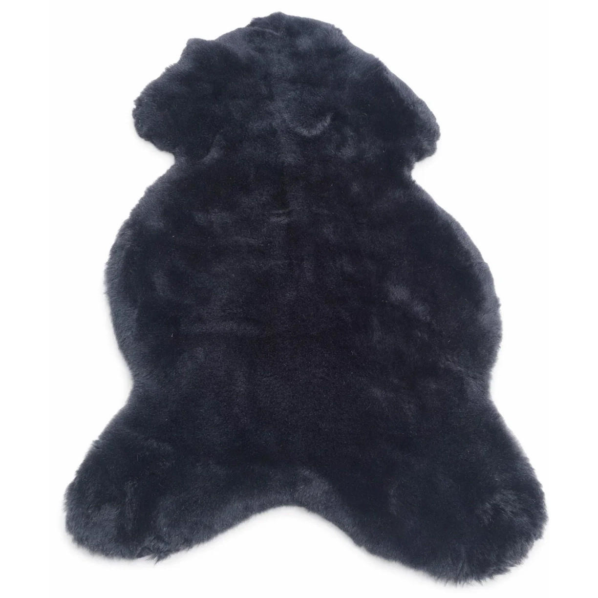 SCHAFFELL Premium Merino Lammfell Schwarz Dyed geschoren ca. 115 cm - Schwarz, Fell (65/115cm) - Provellus