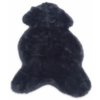 SCHAFFELL Premium Merino Lammfell Schwarz Dyed geschoren ca. 115 cm - Schwarz, Fell (65/115cm) - Provellus