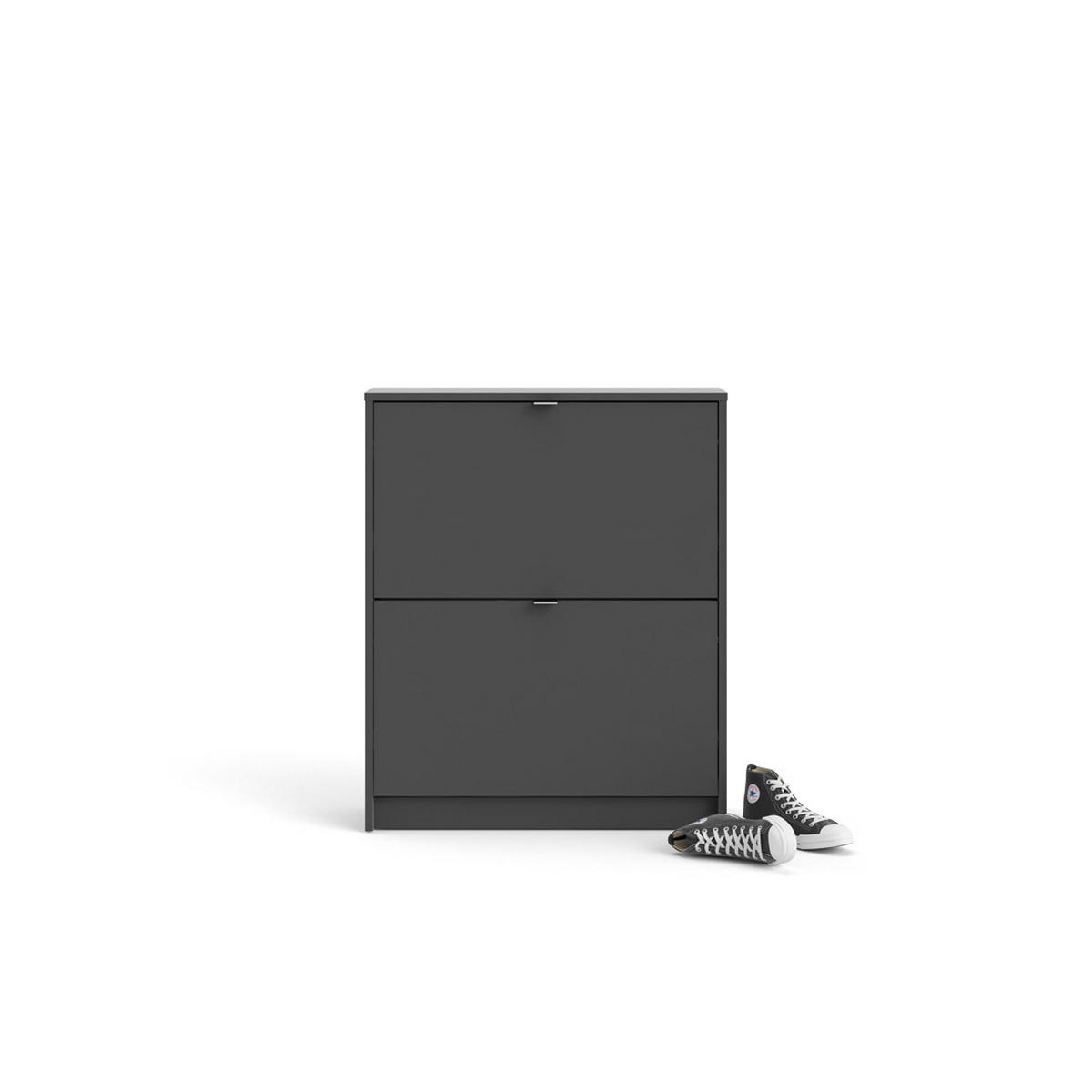 SCHUHSCHRANK, Shane, Grau, Spanplatte foliert, 71 x 25 x 86 cm - Grau, Holzwerkstoff (71/86/25cm) - ebuy24