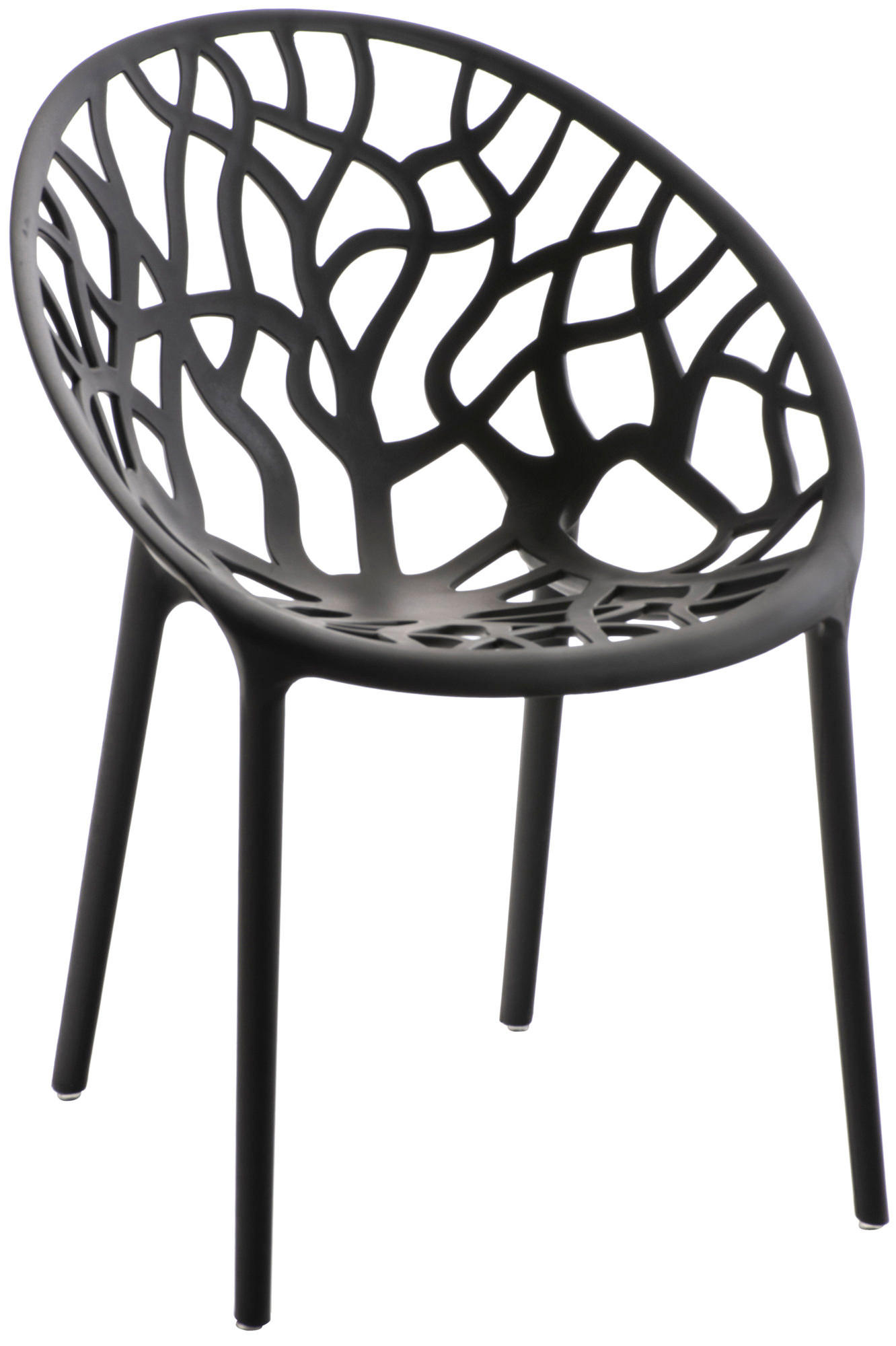 CLP Gartenstuhl Schwarz 59x80x60 cm