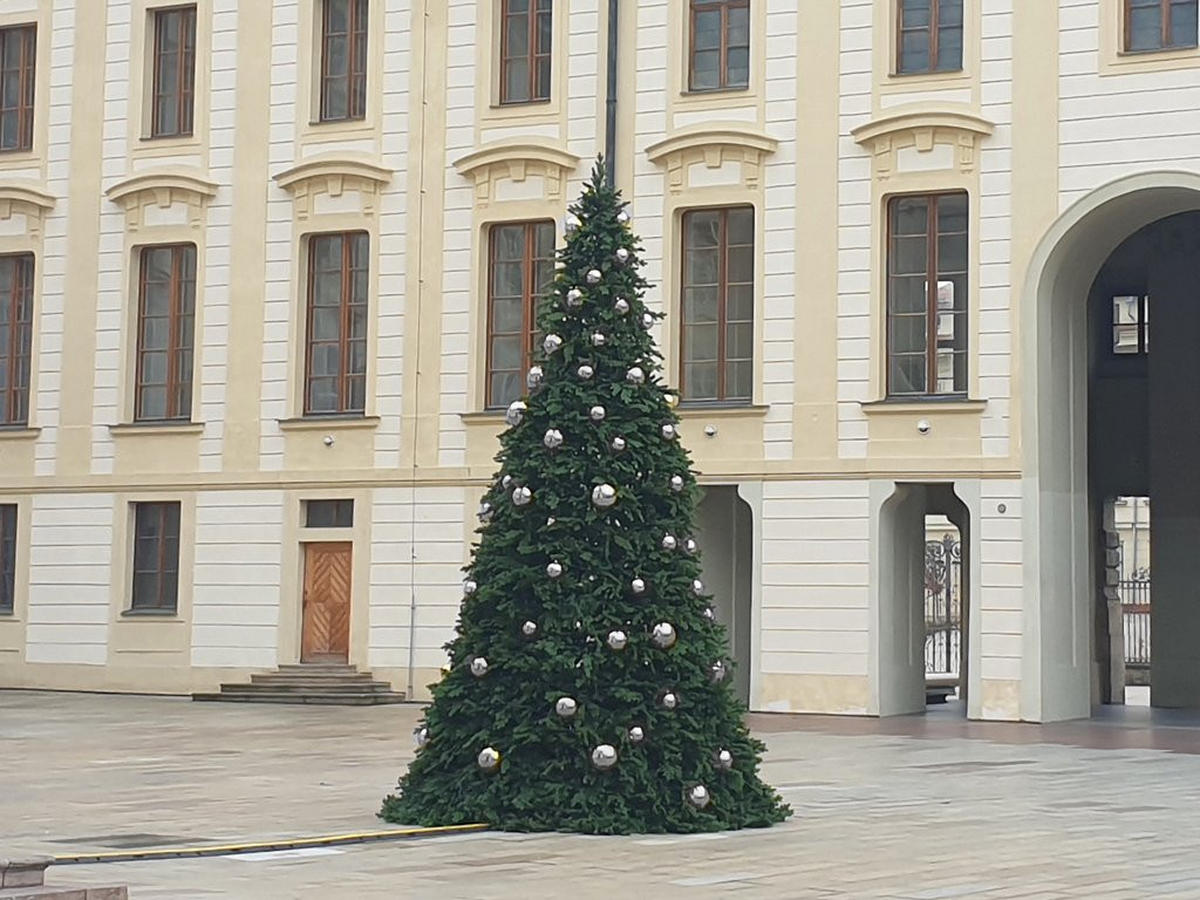 WEIHNACHTSBAUMSCHMUCK-SET BASIC SILVER, 74-teilig, für Weihnachtsbäume 300–600 cm - Silberfarben, Kunststoff (60/50/80cm) - LAALU
