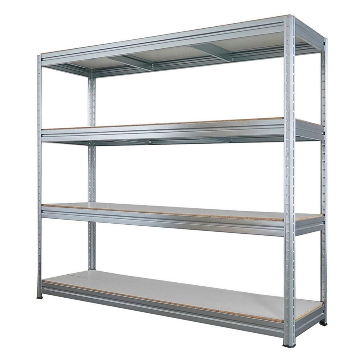 SCHWERLASTREGAL Dino 180x200x60cm Melamin-Ebenen Verzinkt - Silberfarben, Metall (200/180/60cm) - PROREGAL