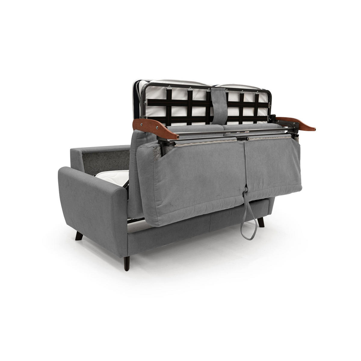 SCHLAFSOFA Callisto - Grau, Textil (168/97/96cm) - Divani.store