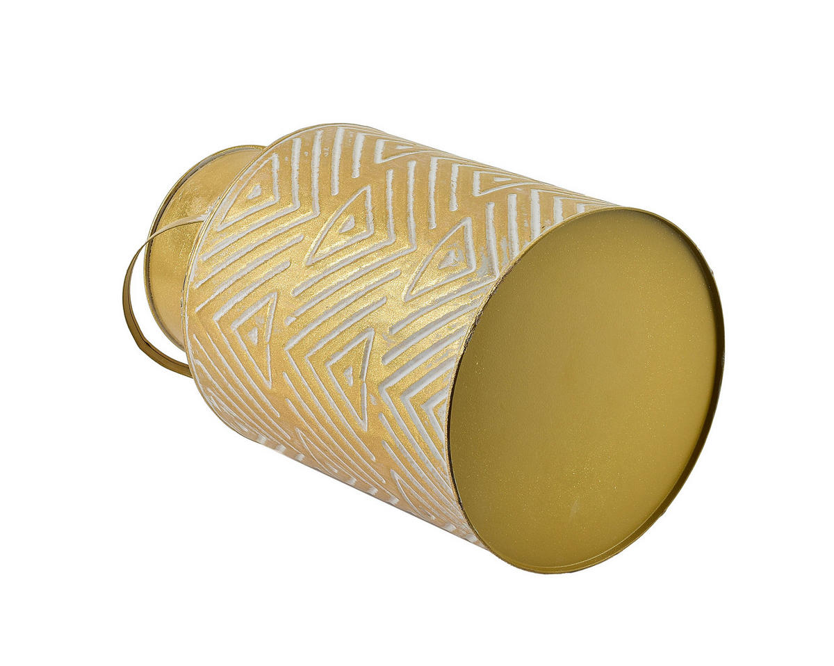 KANISTER Marina Gold 13/19/30 cm Metall - Goldfarben, Metall (19/30/13cm) - Mondex