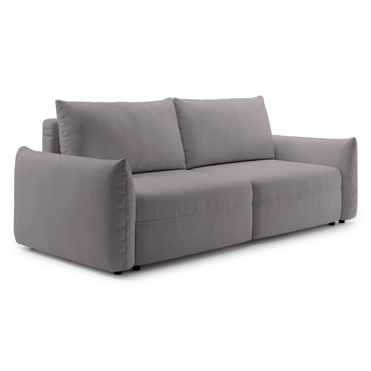 SCHLAFSOFA Theolla Greige - Taupe/Schwarz, Textil/Metall (248/97/111cm) - Selsey