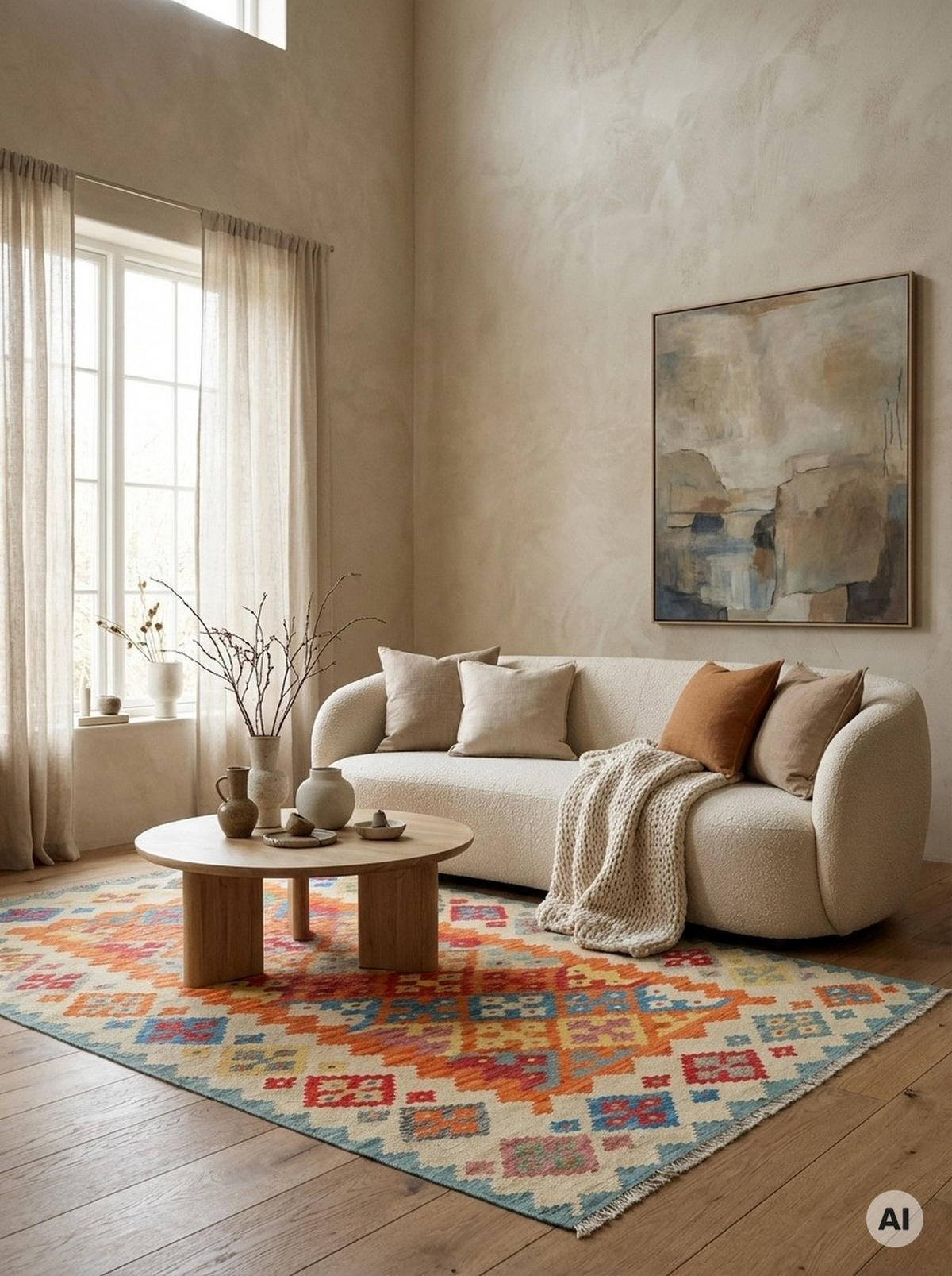 KELIM-TEPPICH handgewebt Gashgai Orange 250/171 cm Schurwolle - Orange, Textil (171/250cm) - Looma