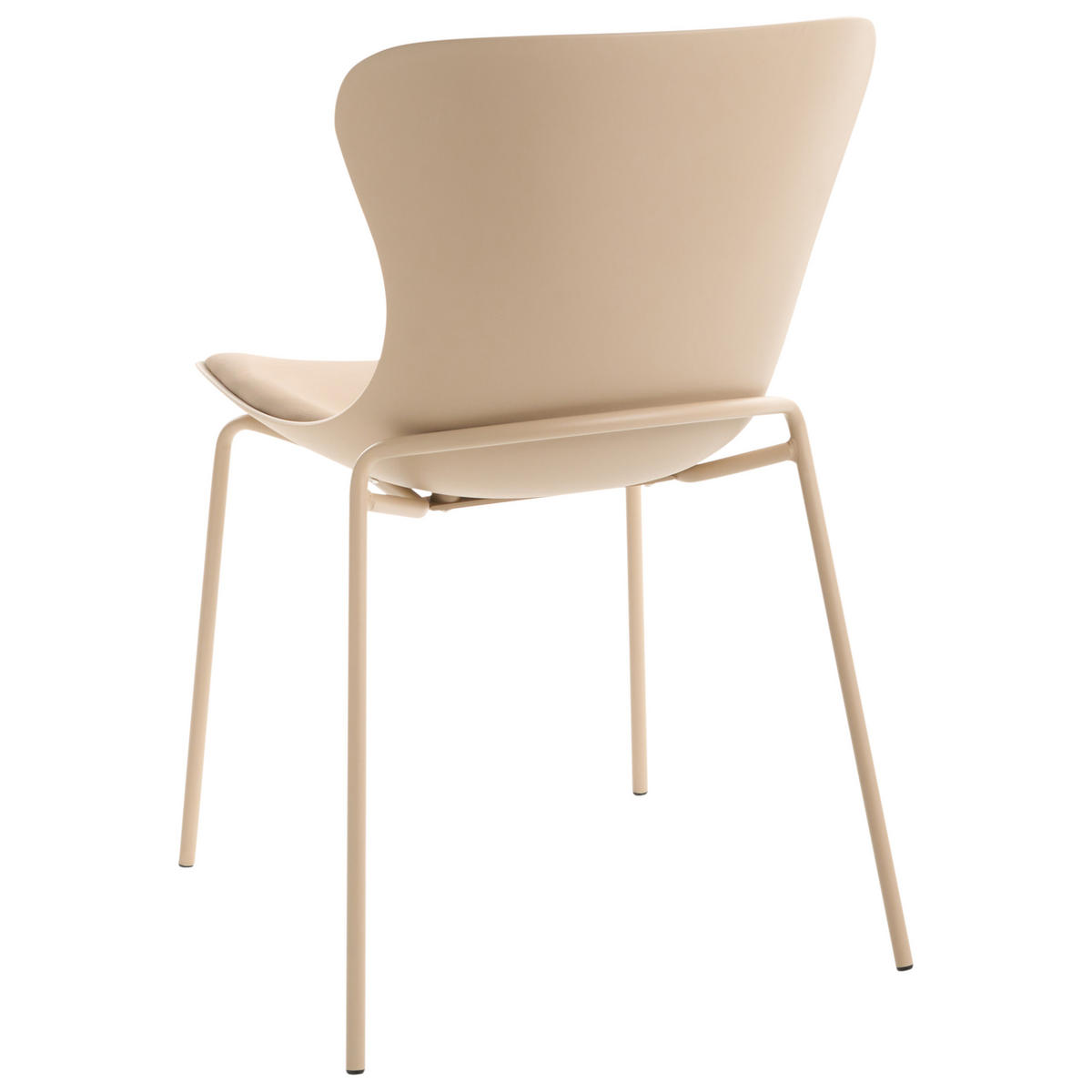 ESSZIMMERSTUHL 2er-Set Beige Pitsburg - Beige, Kunststoff (49/84/52cm) - Beliani