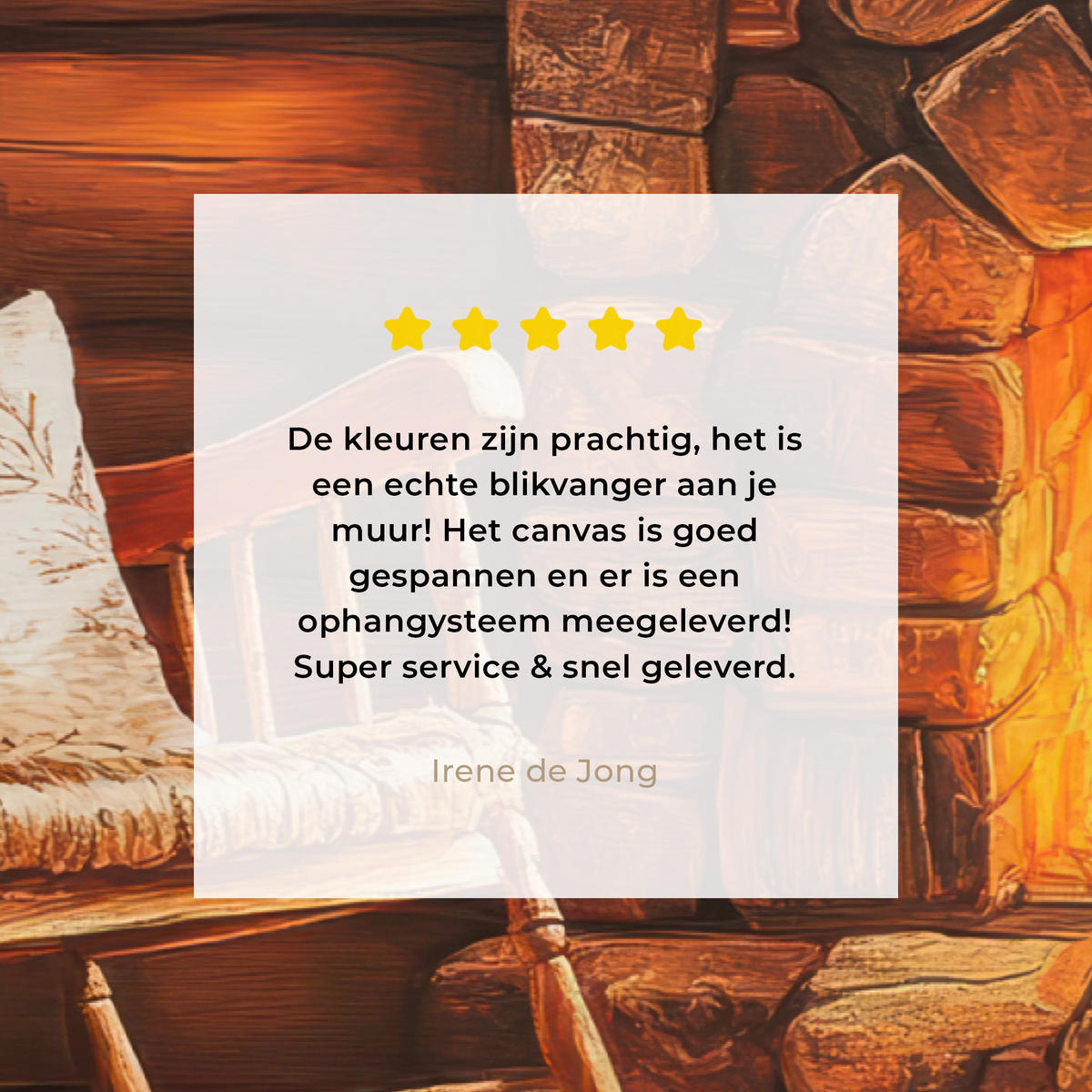 LEINWANDBILD Winter - Weihnachten - Zuhause - Kamin XXL 150x100 cm - Bernsteinfarben, Textil (150/100cm) - MuchoWow