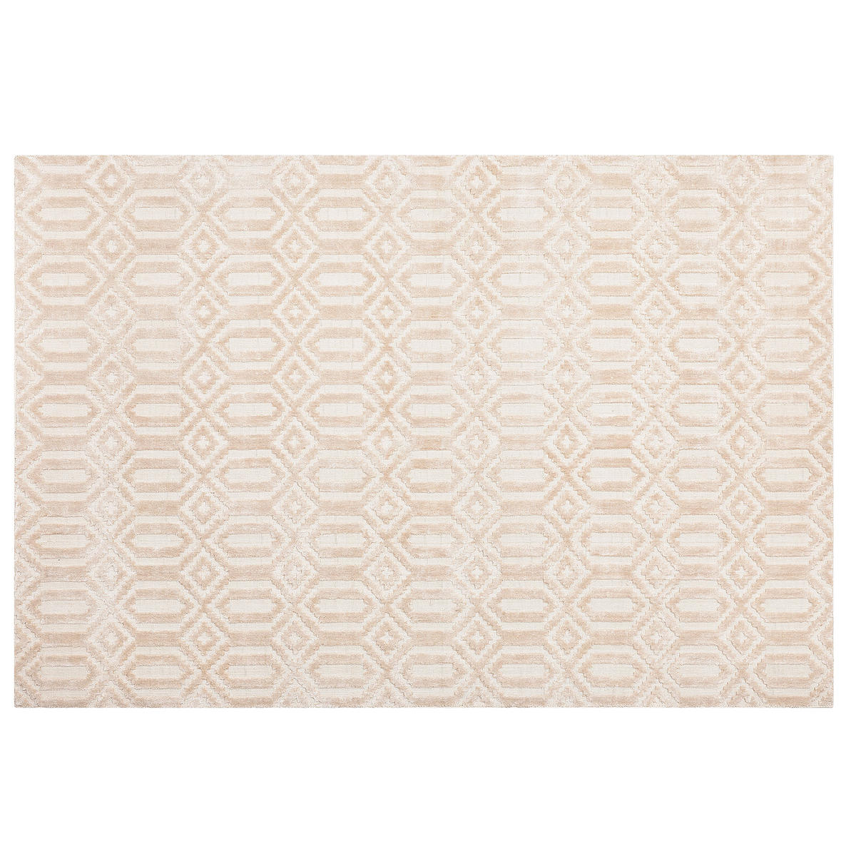 KURZFLOR-TEPPICH Adatepe 200/140 cm - Beige, Naturmaterialien (140/200cm) - Beliani