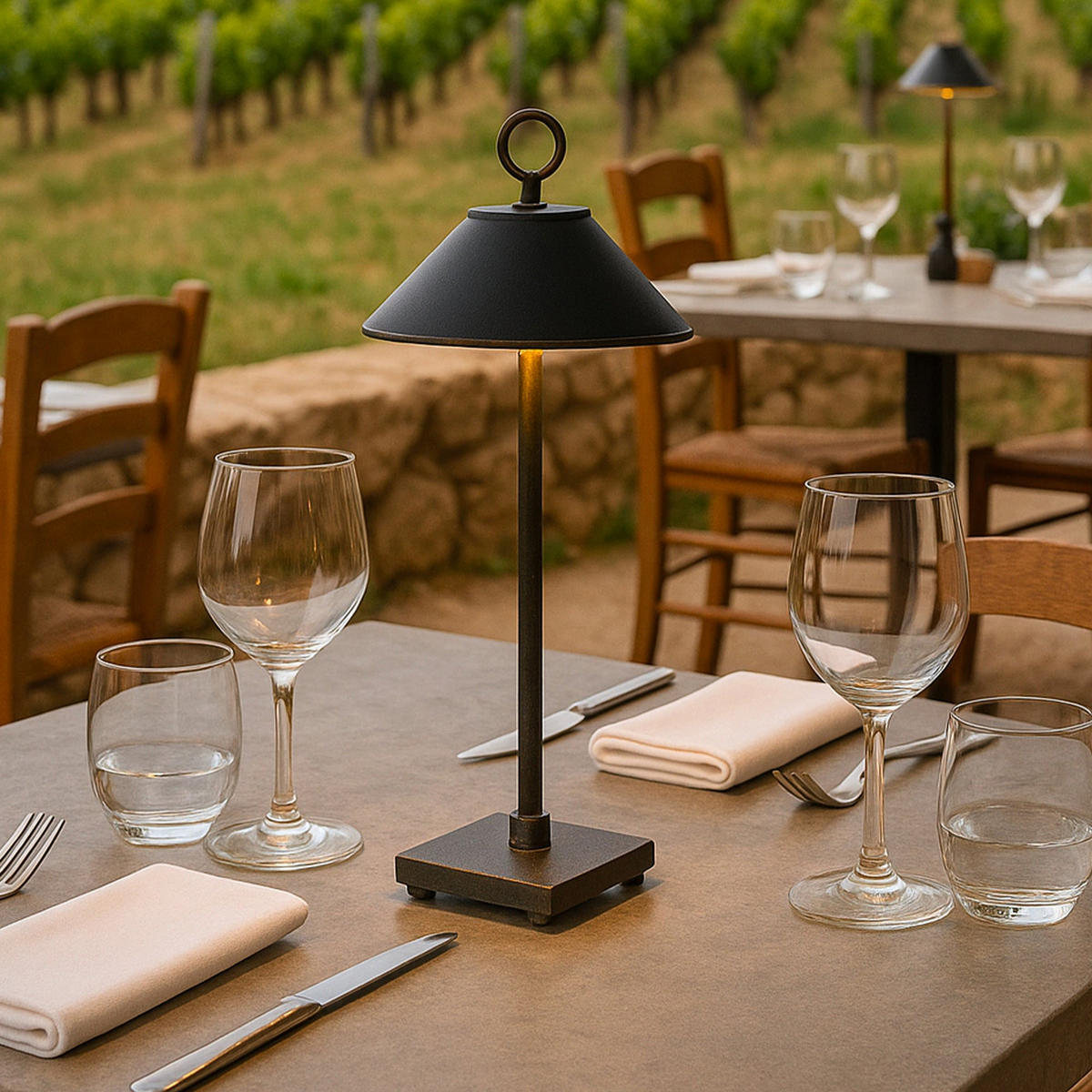 AKKULOSE MARAIS schwarz - Schwarz, Metall (15/15/33.5cm) - Lumisky