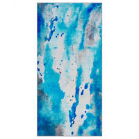 KURZFLOR-TEPPICH Bozat 150/80 cm - Blau, Kunststoff (80/150cm) - Beliani