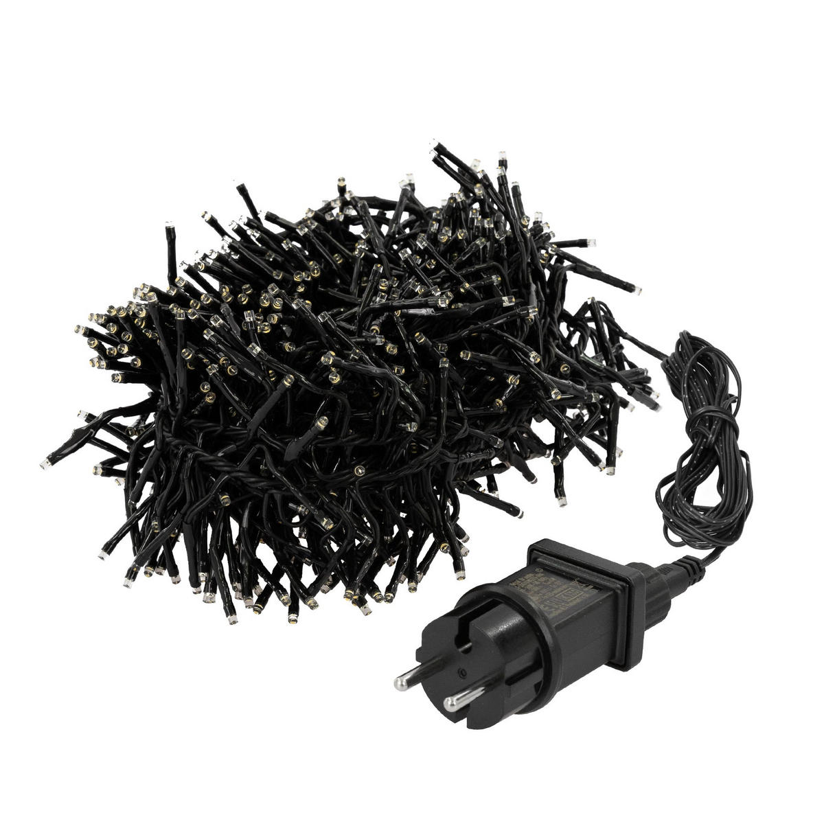 LED Lichterkette 8,5m Warmweiß - Schwarz, Kunststoff (1150cm) - ECD-Germany