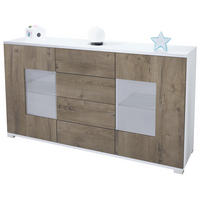 SIDEBOARD Grömitz Eiche Ribbeck - Alteiche, Holzwerkstoff (138.5/75.5/35cm) - Vladon