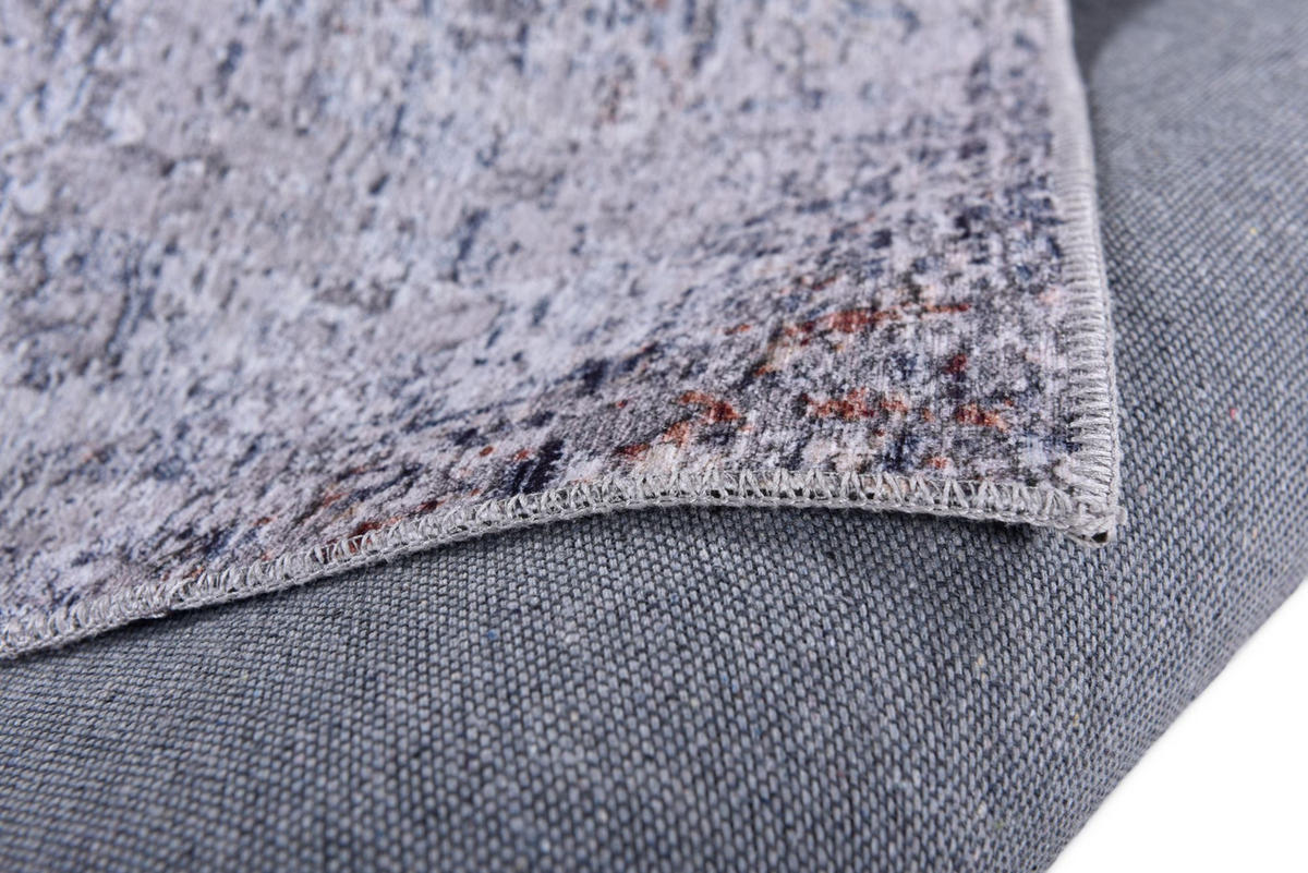 VINTAGE-TEPPICH Cecilia 70x140 cm - Grau, Textil (70/140cm) - Gino Falcone