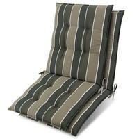 NIEDERLEHNER Sun-NL 105x50x8cm Grün-Gestreift (2tlg) - Grün, Textil (50/100cm) - Beautissu 