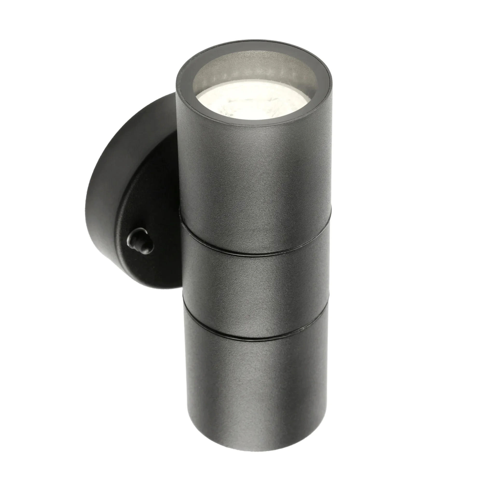 AUSSENWANDLEUCHTE Schwarz Edelstahl GU10 Auf und ab IP44 - Schwarz, Metall (9/16.5/8.5cm) - CGC Europe