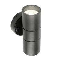 AUSSENWANDLEUCHTE Schwarz Edelstahl GU10 Auf und ab IP44 - Schwarz, Metall (9/16.5/8.5cm) - CGC Europe