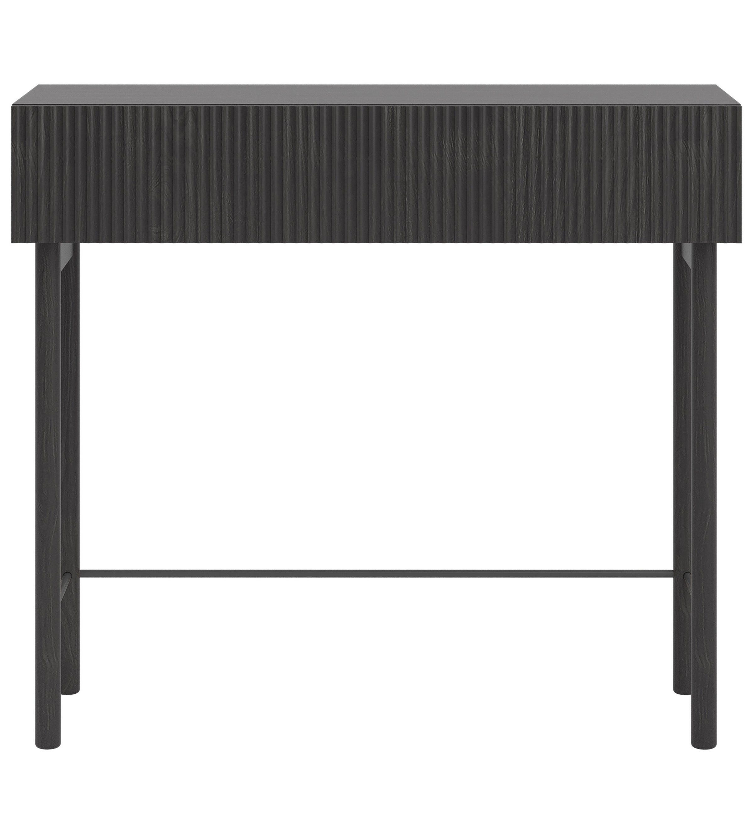 KONSOLENTISCH Nolie Holzoptik Esche Schwarz 90 cm - Schwarz, Holz/Holzwerkstoff (90/80/31.6cm) - Selsey
