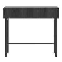 KONSOLENTISCH Nolie Holzoptik Esche Schwarz 90 cm - Schwarz, Holz/Holzwerkstoff (90/80/31.6cm) - Selsey