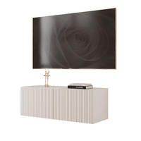 TV-LOWBOARD ANGEL Kaschmir hängend mit LED-Beleuchtung 100 cm - Kaschmir, Holzwerkstoff (100/36/40cm) - Idohome
