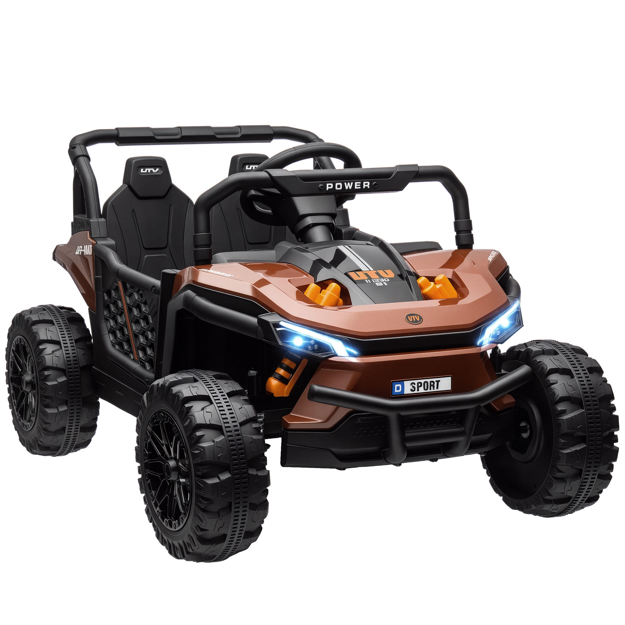 ELEKTRO-KINDERAUTO DE-13045 2,4G Fernbedienung Braun - Braun, Kunststoff (103/69/59cm) - ComfortXL