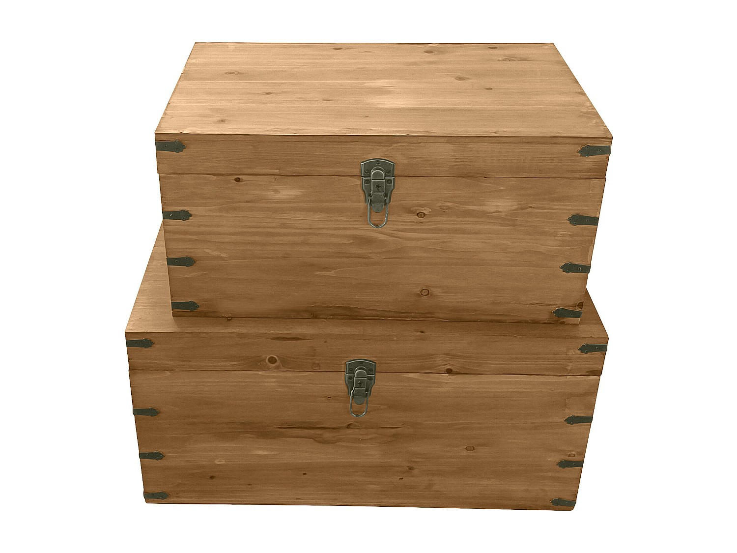 Vente-Unique Truhe Natur 70x35x46 cm