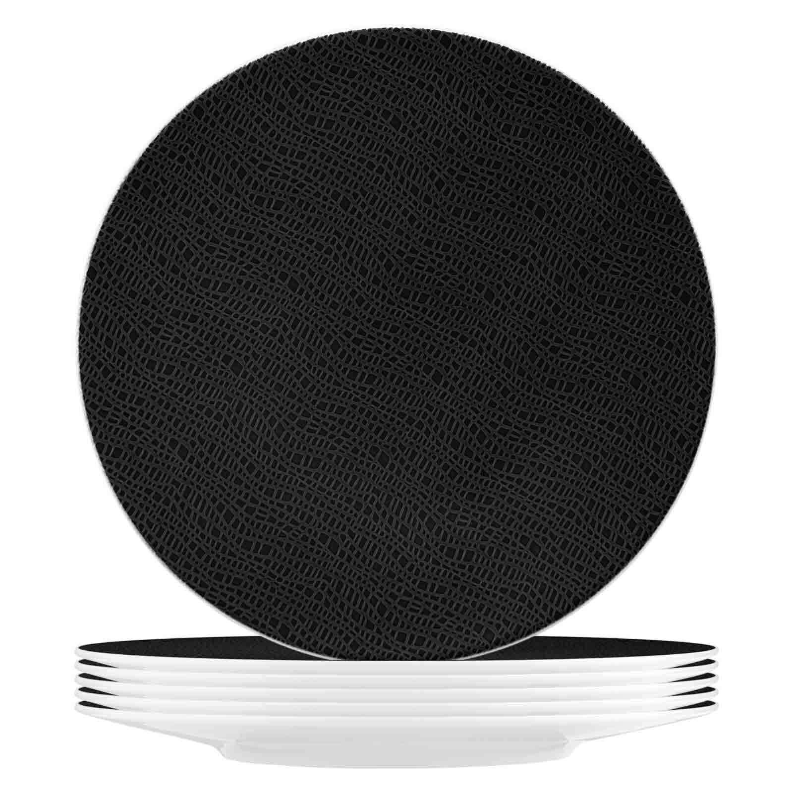 SPEISETELLER Life Fashion Glamorous Black ø 28,3 cm 6er Set - Schwarz, Keramik (28.3cm) - Seltmann Weiden