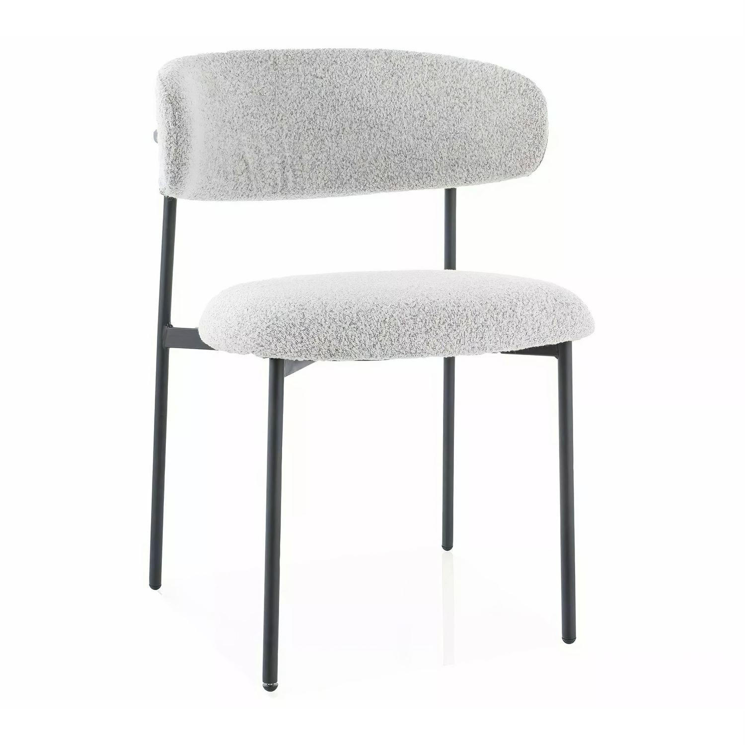 POLSTERSTUHL ELYSE - Schwarz, Textil (56/80/58cm) - Lookway