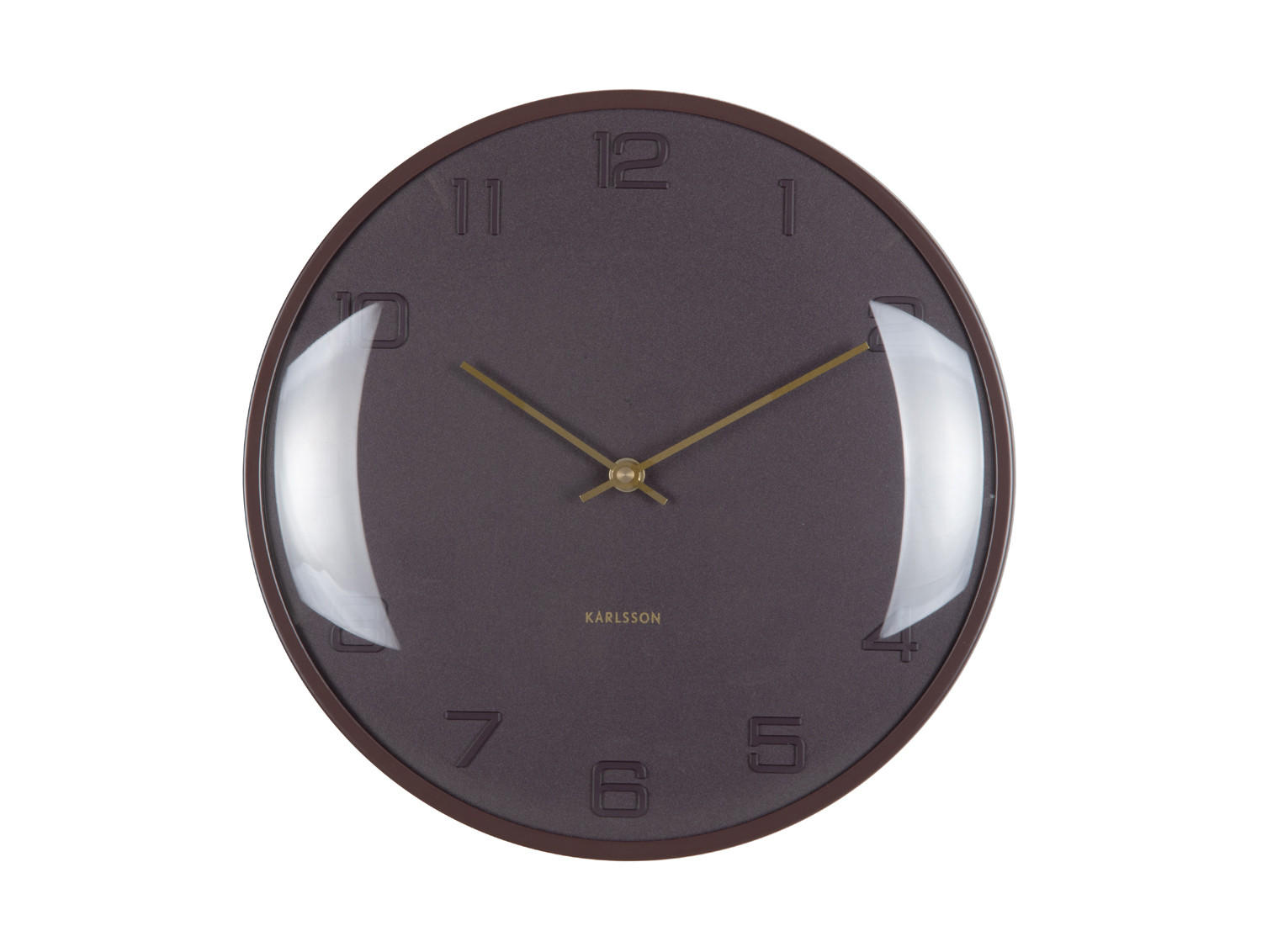 Karlsson Wanduhr Braun 3x30.5x30.5 cm