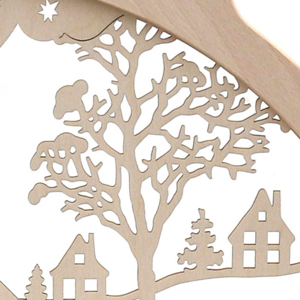 SCHWIBBOGEN Seiffener Kirche 7-flammig - Multicolor, Holz (0.1/1/0.1cm) - Dekoteam24