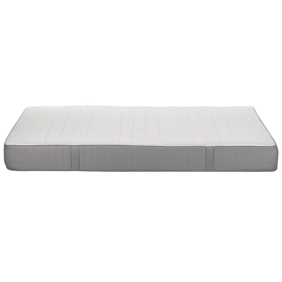 MEMORY-SCHAUMMATRATZE H3/4 Fest 140/200 cm Whisper - Weiß, Textil (140/200cm) - Beliani