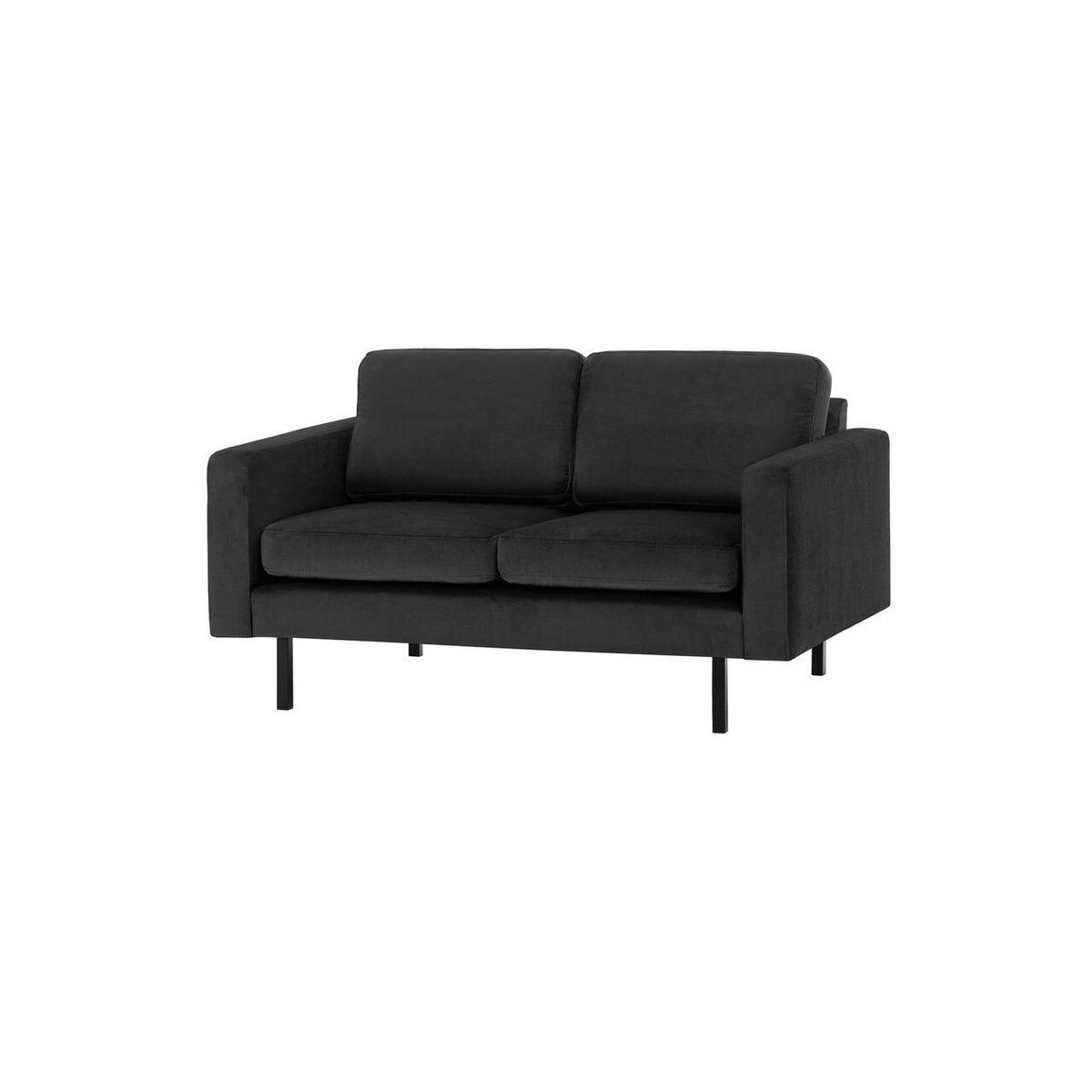 ZWEISITZER-SOFA Lioni-Kronos 7 - Schwarz, Holz/Textil (143/84/94cm)