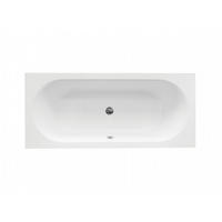 BADEWANNE Rechteck VITAE 170/75 + Träger + Ablage + Kopfstütze Ablauf Füße - Weiß, Kunststoff (75/55.5/170cm) - bad land