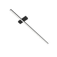 LED-DECKENLEUCHTE Splint L100 - Schwarz, Metall (2/100/2cm) - Lumicom