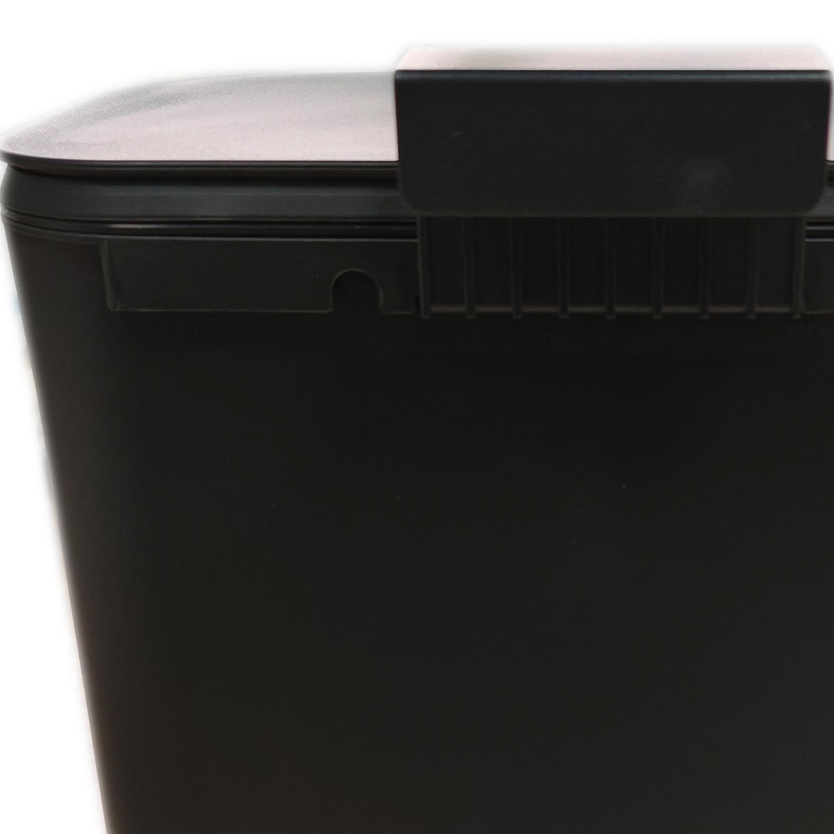 KÜCHENMÜLLEIMER 9L - Schwarz, Kunststoff (26/28.5/15.5cm) - Relaxdays