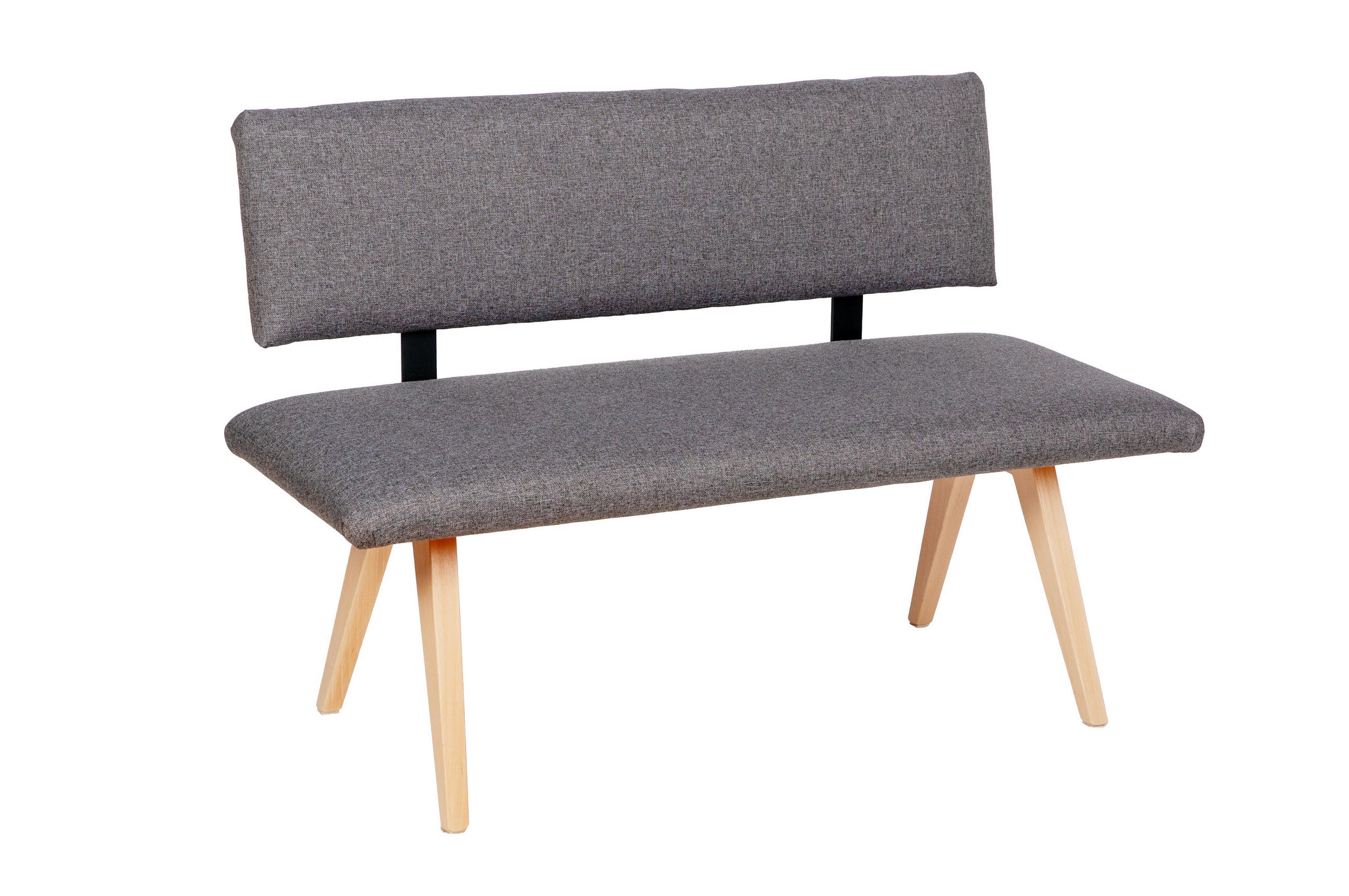 SITZBANK Die Natürliche - Buchefarben/Grau, Holz/Textil (51/84/125cm) - Kundler Home