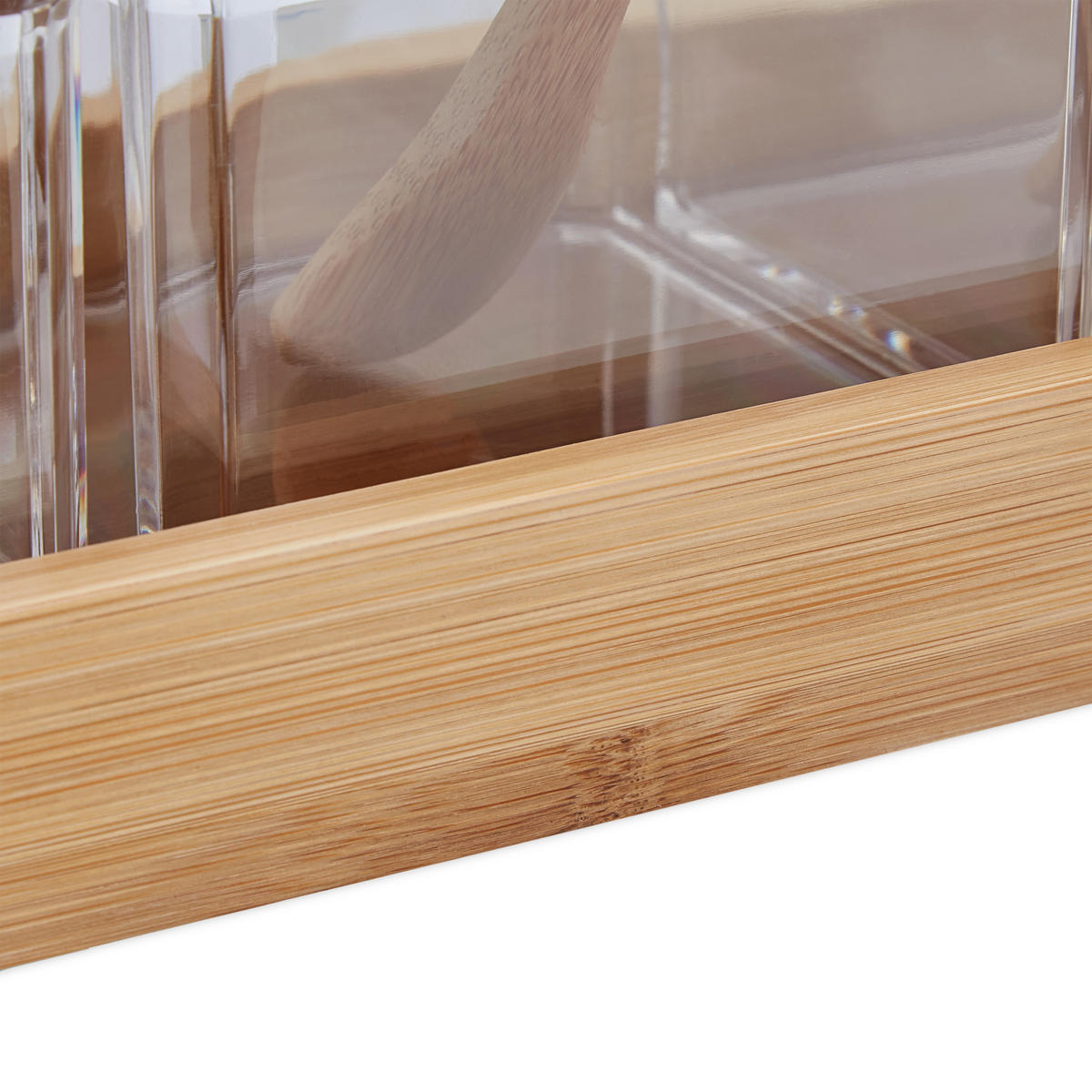 GEWÜRZBEHÄLTER-SET - Multicolor, Holz/Kunststoff (30/11/13cm) - Relaxdays